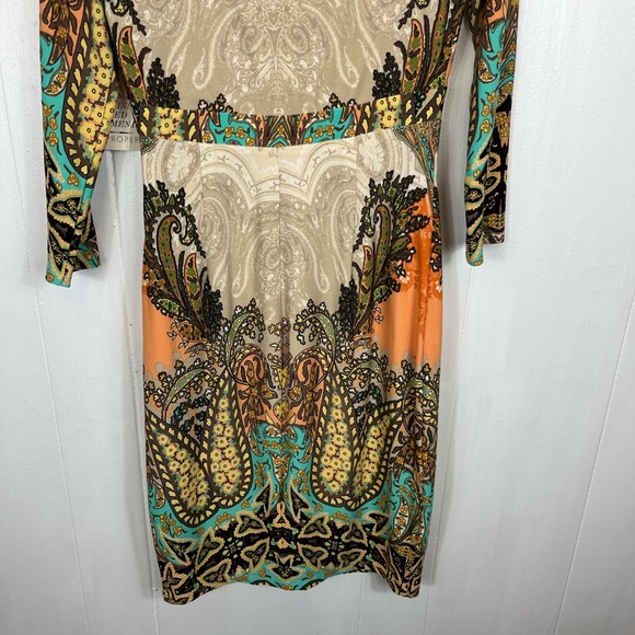 NWT Boston Proper Boho Paisley Midi Dress Sz 4 - Picture 11 of 15